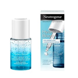 Neutrogena Hydro Boost Hyaluronic Concentrate (15 ml), Face Care with 2 Forms of Hyaluronic Acid, Provitamin B5 & Prebiotic Technology, Provides Intensive Moisture