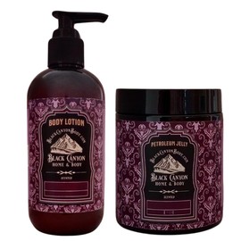 Black Canyon Orange Cinnamon Scented Body Lotion and Petroleum Jelly Set, 12 Oz Lotion - 16 Oz Petroleum Jelly