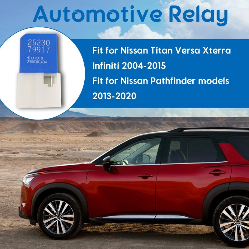 2PCS 4 Pin Relay Compatible with Nissan Titan Versa Xterra
