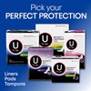 U by Kotex Security Maxi Feminine Pads, Regular Absorbency, Unscented,