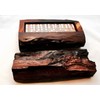 Mexican Train Dominoes - Rustic Hand Carved Ironwood (Palo fierro)