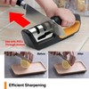 RESPECTED BRO 4-in-1 Knife and Scissors Sharpener, Premium Kitchen Knife