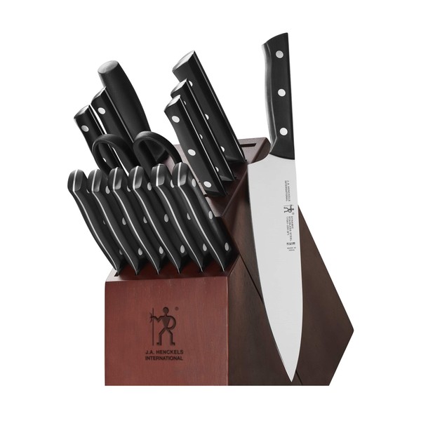 HENCKELS Dynamic Razor-Sharp 15-Piece Knife Set, Chef Knife, Bread Knife, Steak Knife, German Engineered Informed by 100+ Years of Mastery