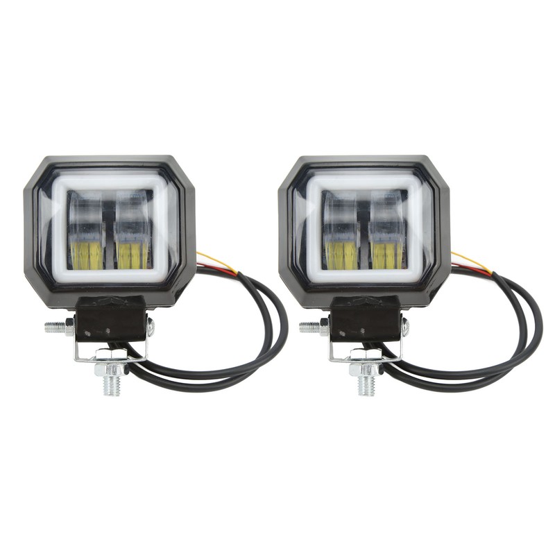 20 W 6500K LED Square Light Bar Spotlight DRL Angel