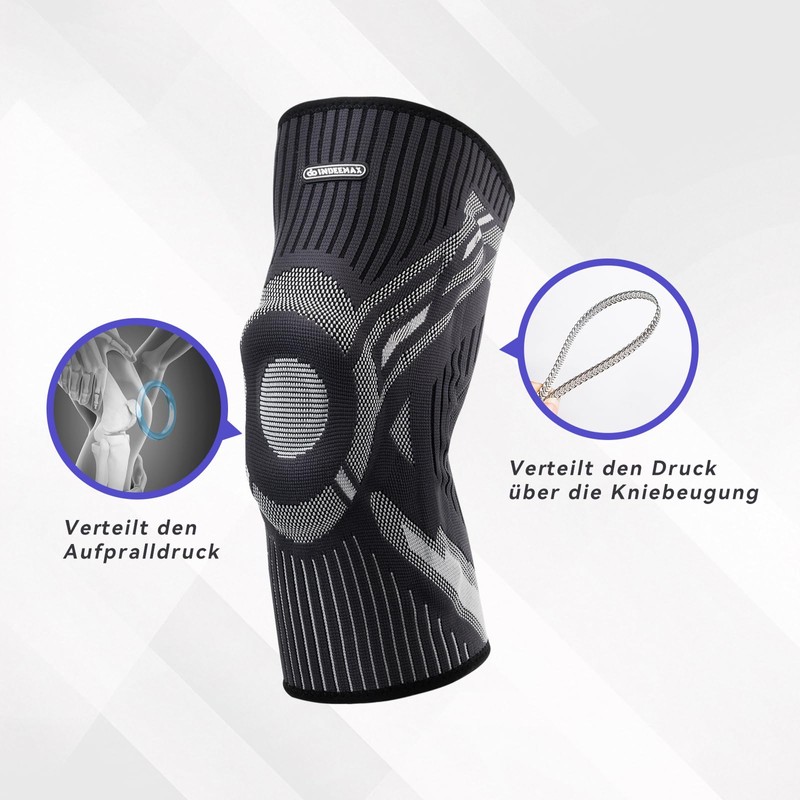 INDEEMAX Knee Support Men and Women, Compression Knee Support with