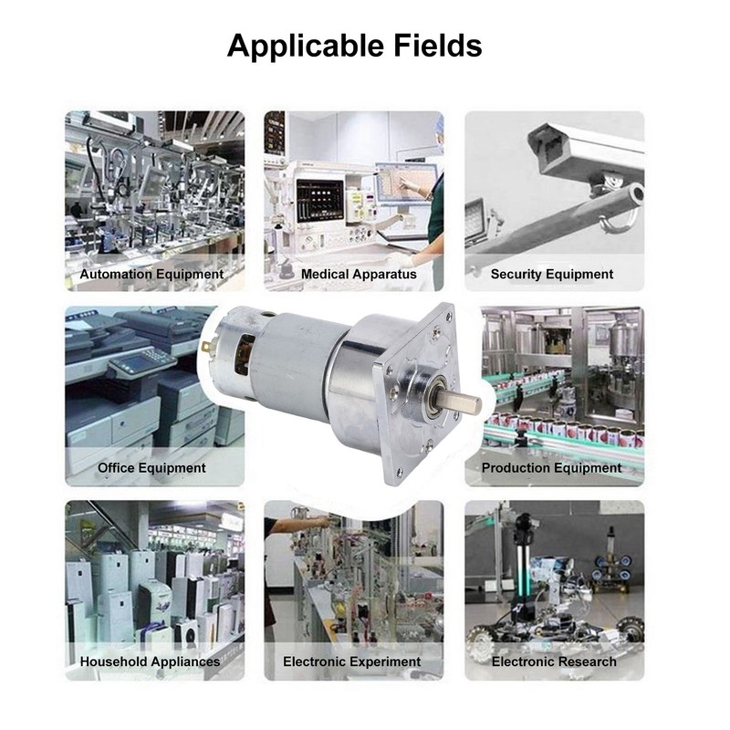 Gear Motor DC 24V 3.8A Speed Reduction Self Locking Reversible