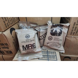 2025 or newer Inspection Date MREs (Meals Ready-to-Eat) Genuine U.S. Military Surplus Assorted Flavor (4-Pack)