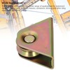 2PCS V Groove Wheel Pulley, Galvanized Alloy Steel Track Rail
