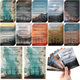 200 Pcs Gospel Tract Cards Bulk Bible Plan of Salvation Cards Pocket Holy Postcards 4.7 x 3 Inch Christian Bible Verses Inspirational Church Religious Bookmarks for Men Women Easter Church Supply
