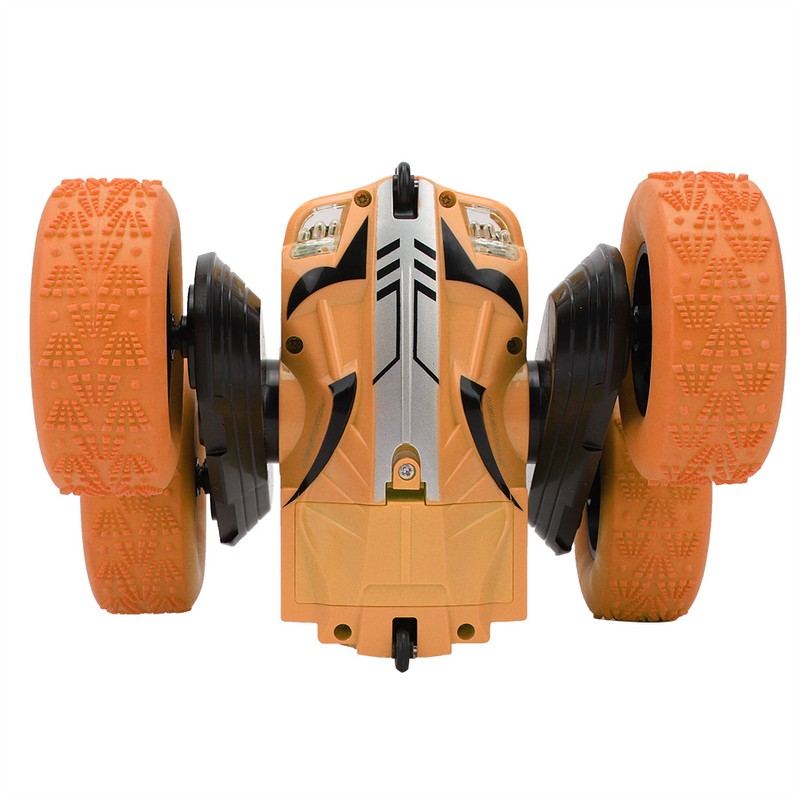 Remote Control Mini Plastic Light Double sided Electric 360°Rotation Car