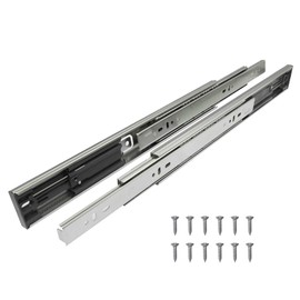 SAYOYO Ball Bearing Drawer Runners 350 mm, Fully Extendable Drawer Runners with Damping (SoftClose), Runners for Drawers with 45.5 mm Cut-Out, Load Capacity 45 kg