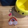 Popfizzy Rainbow Keychain, Bling Backpack Charm, Rhinestone Purse Charms for