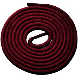 TI Lace Round Shoelaces 3/16" Thick Solid Colors for All Shoe Types Several Lengths (27"(69cm), Burgundy)