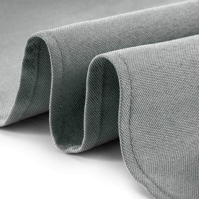 WedDecor 20 Inch Silver Cotton Polyester Table Napkin for Home,