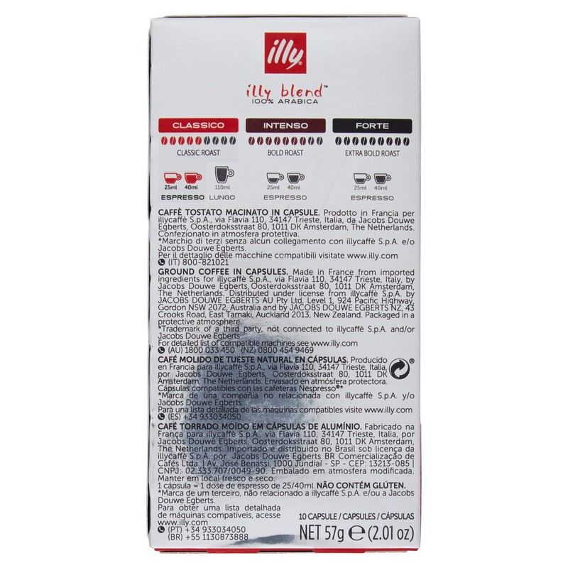 Illy -Cafe Espresso Classico Compatible Nespresso, 10 Capsules - 1