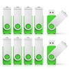 RAOYI 10 Pack 8GB USB Flash Drive Swivel USB 2.0