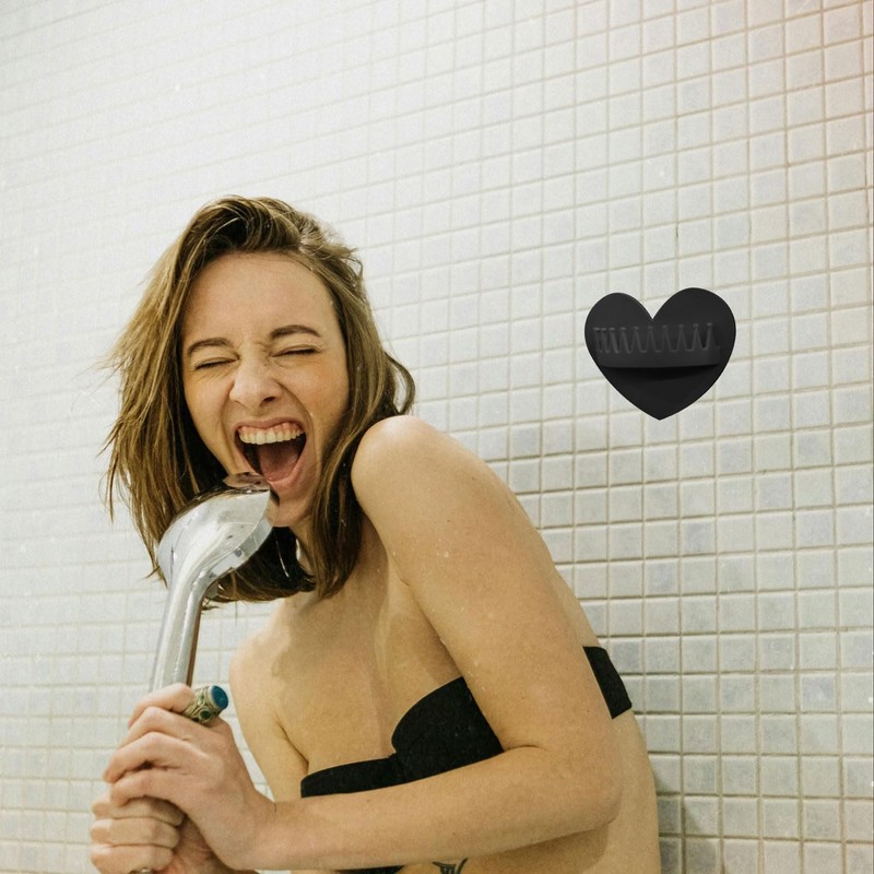 BOXOB Hair Catcher Shower Wall, Heart Shape Shower Hair Grabber
