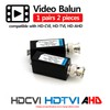 HDVD 1 Pair Mini CCTV BNC Video Balun Transceiver Cable