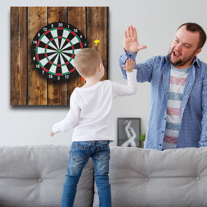 Hahafelt Felt Wood Grain Dart Board Wall Protectors Square Dart