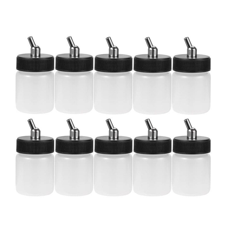 OPHIR 10x 22CC Dual Action Airbrush Plastic Bottle Jars Professional