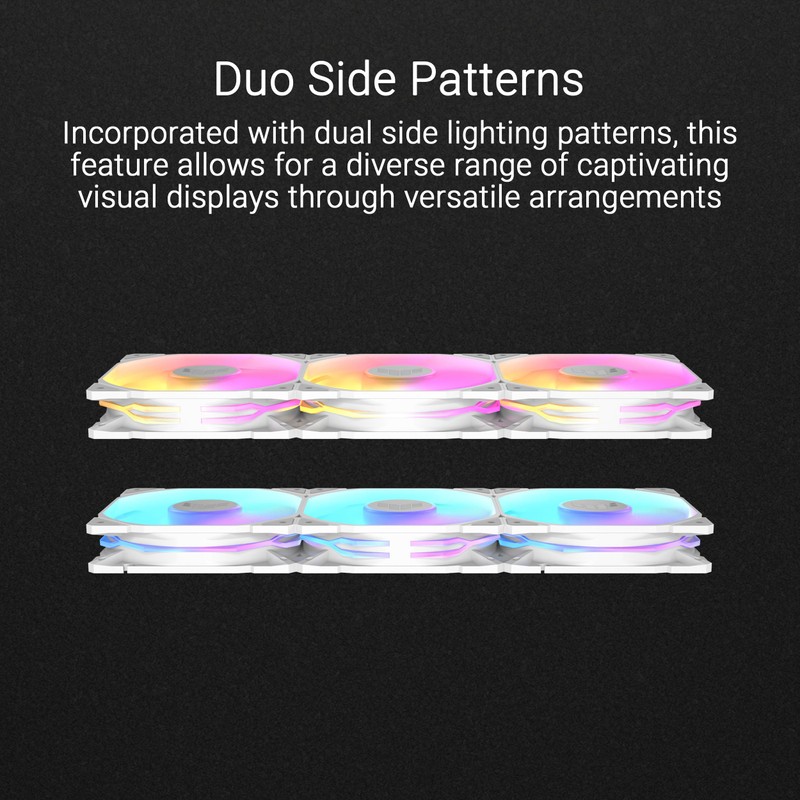 ASUS TUF Gaming TR120 120mm ARGB White Reverse Fan Blade