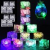 MAYLIA 12 Waterproof Light Up Led Ice Cubes for Party