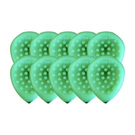 Acoustik Attak STEALTH III XL Structured Guitar Pick - Large Beveled Guitar Pick, Unique Tone, No-Slip Grip (10 Pack, Radium)