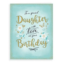Piccadilly Greetings Piccadilly Greetings Modern Birthday Card Daughter - 8 x 6 inches