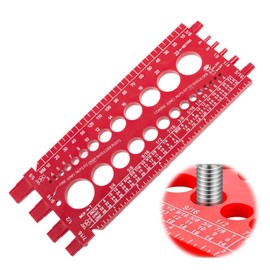 EsiFare Nut Bolt Thread Gauge Screw Nut Measuring Gauge Bolt Nut Screw Checker Bolt Nut Screw Size Checker Thread Pitch Gauge High Precision Increased Work Efficiency Inch Millimeter Measuring Tool