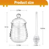 SlZKADY Honey Jar with Dipper and Lid,Glass Honey Pot Container