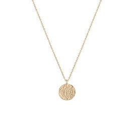 Fettero Moon Gold Pendant Necklace for Women Layered Necklaces Coin New Cresent/Star/Nail/Sun/Tree Circle Pendant Dainty Minimalist Simple Jewelry Womens Girls Mothers Gift