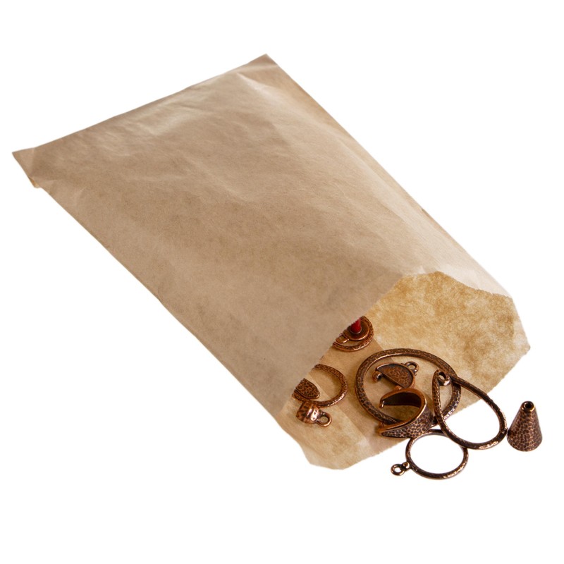 JewelrySupply 100 Kraft Paper Gift Bags 4x6 | Bulk Pack