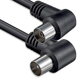 1aTTack.de Aerial Cable with Coaxial F-Connector Type Male to Female with One, Two, Three, or Fourfold Shielding 75 dB 85 dB 100 dB 110 dB 120 dB 125 dB