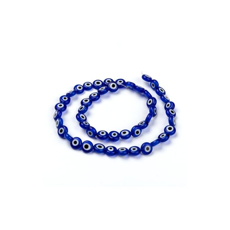 Handicraft Emporium | Handmade Evil Eye Lampwork Flat Beads |