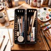 Cheeren 12 Pack Black Pen and Pencil Organizer Trays-Desktop Office