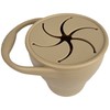BraveJustice KidsCo. Recipiente plegable de silicona para aperitivos, tapa para