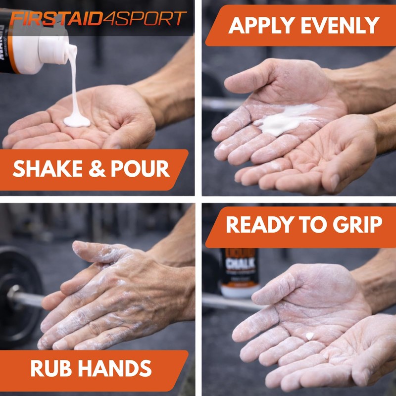 Firstaid4sport Liquid Chalk 100ml - Liquid Magnesium Gym Chalk for