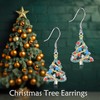 VENACOLY Christmas Tree Earrings 925 Sterling Silver Christmas Tree Dangle