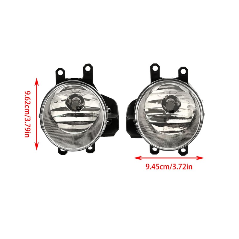 labwork Fog Lights Left and Right Side Assembly Replacement for