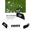 6Pcs Golf Club Iron Head Elastic Protective Cover Case Set
