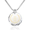 NanoStyle 925 Sterling Silver Serenity Prayer Necklace Inspirational Pendant 24k