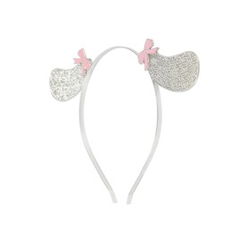 Bioworld Cinnamoroll 3D Character Ears White Glitzy Cosplay Headband, Silver, Taglia unica