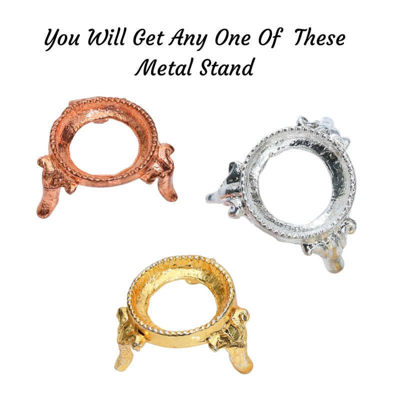 Crocon 50mm Vesuvianite diamond cut Stone sphere Ball with Metal