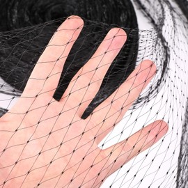 GWHOLE Bird Protection Net, Narrow Mesh Bird Net, Leaf Protection Net, Pond Net, 10 x 4 m, Leaf Net, Pigeon Net, Fruit Tree Net for Balcony, Garden, Black