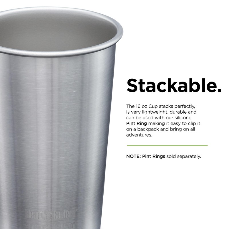 Klean Kanteen 16-Ounce Stainless Steel Pint Cup (1 unit)