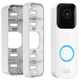 All-new Blink Doorbell Corner Mount, Adjustable Angle (15/30/45 Degrees) Mount Kit for Blink Video Doorbell, Wider Viewing Range Blink Wedge Mount, Blink Doorbell is NOT Included(White)