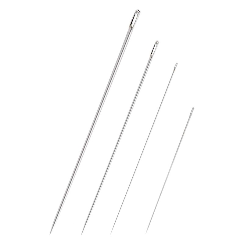 Honbay 4PCS 6/9/10/12 Inch Long Straight Hand Needles Sewing Upholstery