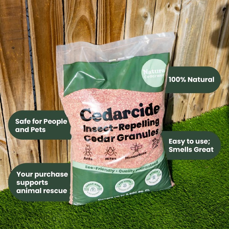 Cedar Lawn Patio Granules | Use on Fleas, Ticks, Ants,