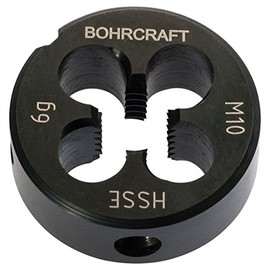 Bohrcraft 42101101000 Threading Die DIN EN 22568 6g HSS ECO5 Metric Thread M 10