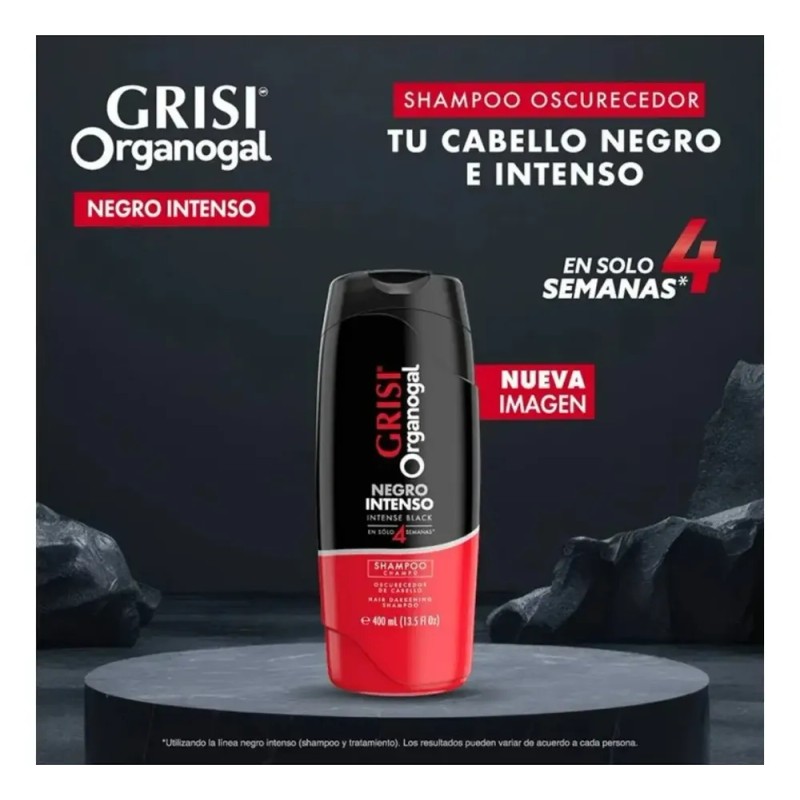 Organogal Shampoo Negro Intenso + Gel Oscurecedor 400ml C/u